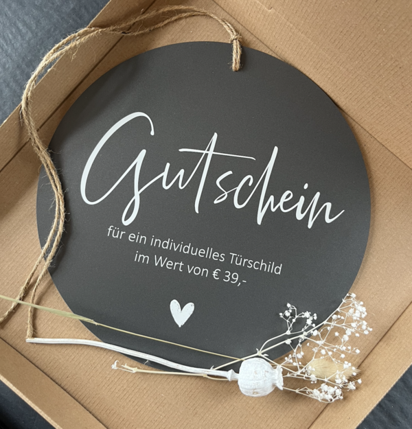 Outdoorboard "Gutschein"