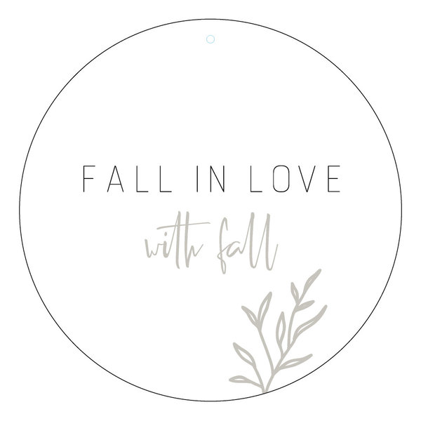 Dekoboard "Fall in love with fall"